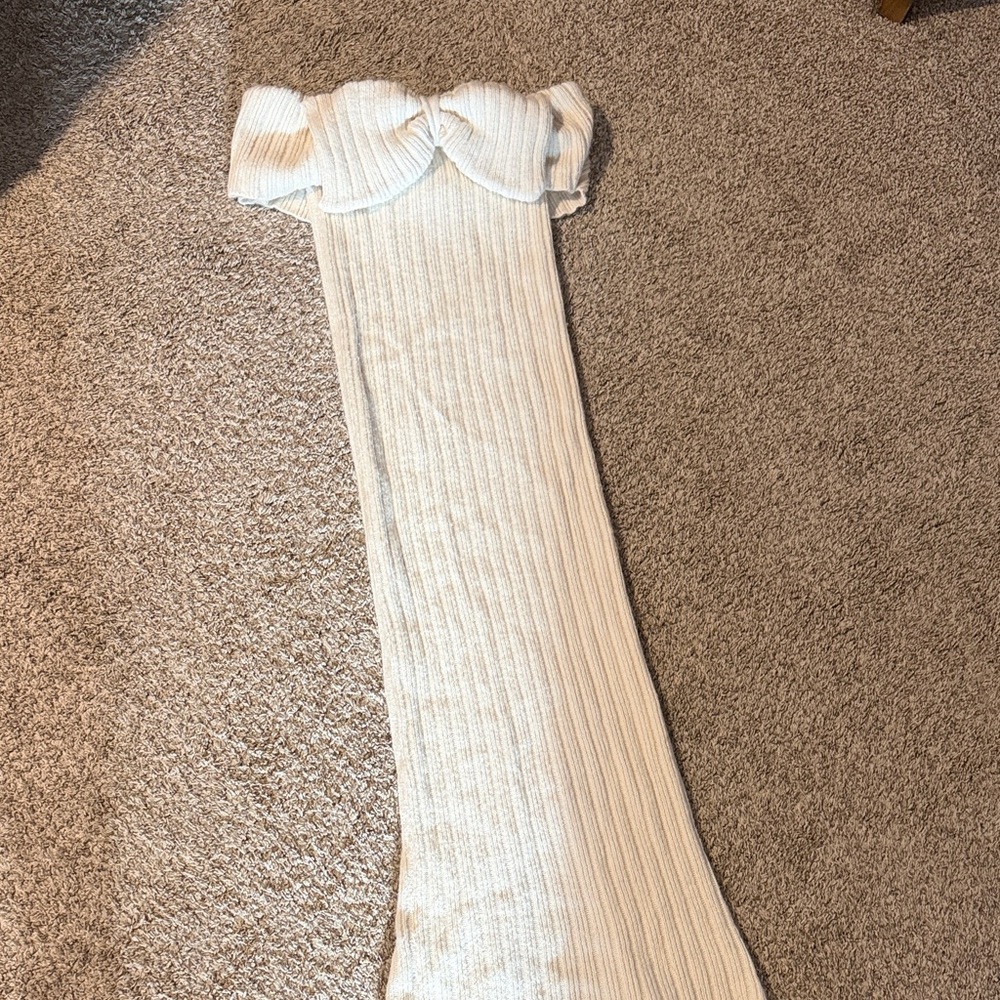 Elegant Cream Midi Dress